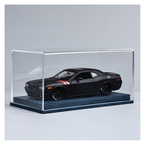 ZHRDWE Modellauto Metall 1:24 Für Dodge Challenger Muscle Car Classic Collection Fahrzeug Statische Anzeige Gedenkgeschenk(Black-A) von ZHRDWE