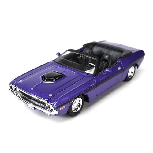 ZHRDWE Modellauto Metall 1:24 Für Dodge Challenger R/T 1970 Statisches Druckguss-Metallauto-Modellsammlung Souvenir Interaktives Spielzeuggeschenk Spielzeugauto von ZHRDWE