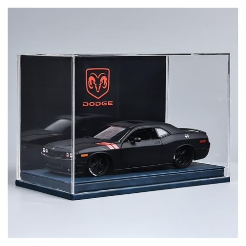 ZHRDWE Modellauto Metall 1:24 Für Dodge Challenger Statische Muscle Car Klassische Sammlung Fahrzeug Urlaub Geschenk Senden An EINEN Freund(Black-B) von ZHRDWE