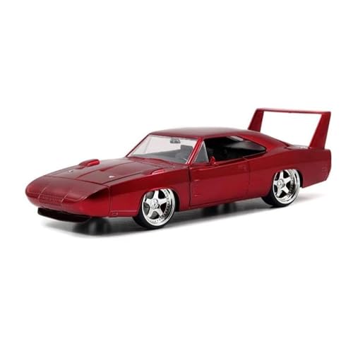 ZHRDWE Modellauto Metall 1:24 Für Dodge Charger Daytona Legierung Rennen Diecast Spielzeug Muscle Sport Auto Modell Sammlung Spielzeug Geschenk Spielzeugauto(Rot) von ZHRDWE