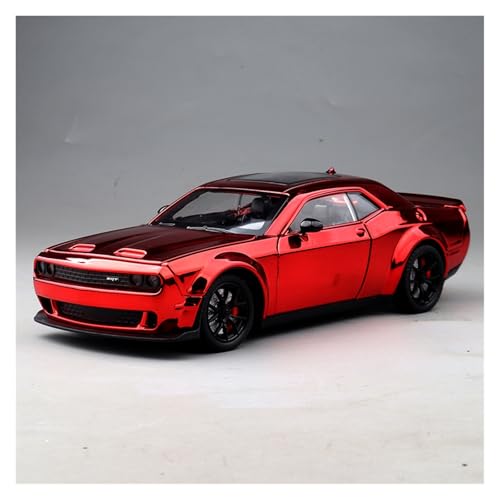 ZHRDWE Modellauto Metall 1:24 Für Dodge Hellcat Redeye Dämon SRT Legierung Modell Auto Hobby Spielzeug Junge Geschenk(Rot) von ZHRDWE