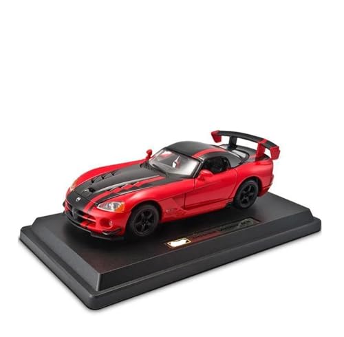 ZHRDWE Modellauto Metall 1:24 Für Dodge Viper SRT 10 ACR Rot Legierung Rennwagen Modell Druckguss Fahrzeuge Enthusiasten Erwachsene Teens Jungen Geschenk Spielzeugauto von ZHRDWE