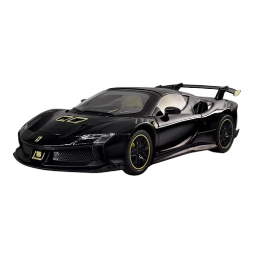 ZHRDWE Modellauto Metall 1:24 Für Ferrari LaFerrari SF90 Legierung Supersportwagen Modell Spielzeug Junge Retro Ornamente(Schwarz) von ZHRDWE
