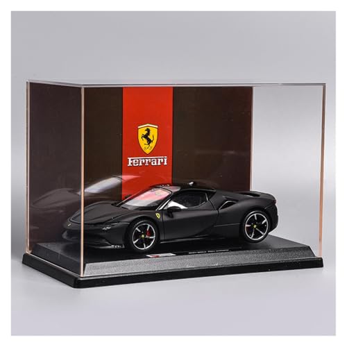 ZHRDWE Modellauto Metall 1:24 Für Ferrari SF90 Diecast Metall Modell Autos Sammeln Racing Spielzeug Statische Urlaub Geschenk(Black-A) von ZHRDWE