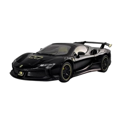 ZHRDWE Modellauto Metall 1:24 Für Ferrari SF90XX Legierung Sportwagen Geschenk Druckguss Metall Rennfahrzeuge Modell Jungen Und Jugendliche Spielzeugauto(Schwarz) von ZHRDWE
