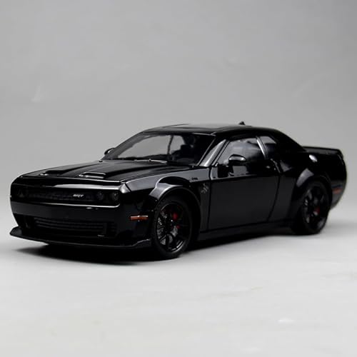ZHRDWE Modellauto Metall 1:24 Für Hellcat SRT Legierung Modell Auto Rennen Spielzeug Simulation Spiel Szene Dekoration Sammlung(Schwarz) von ZHRDWE