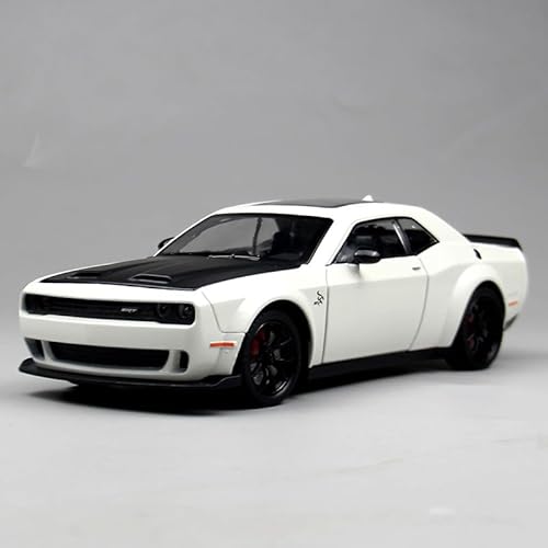 ZHRDWE Modellauto Metall 1:24 Für Hellcat SRT Legierung Modell Auto Rennen Spielzeug Simulation Spiel Szene Dekoration Sammlung(White) von ZHRDWE