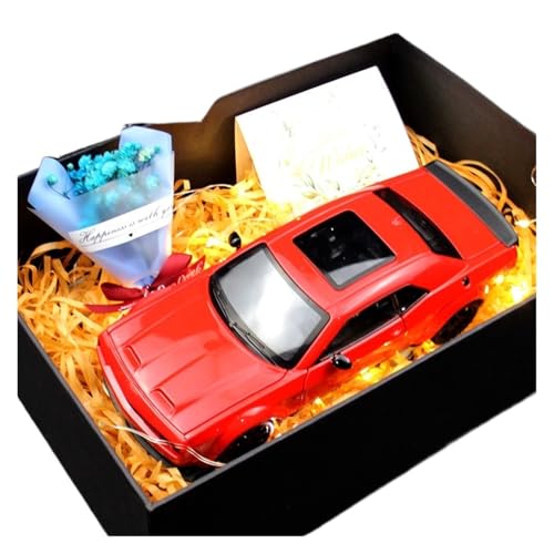 ZHRDWE Modellauto Metall 1:24 Für Hellcat SRT Legierung Muscle-Car Modell Fahrzeuge Spielzeug Jungen Licht Geschenk Box Dekoration Sammler(Rot) von ZHRDWE