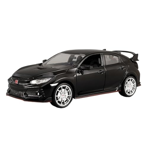 ZHRDWE Modellauto Metall 1:24 Für Honda Civic Spielzeugauto Modell Jungen Oder Erwachsene Sammlermodell Geschenkideen Für Geburtstage AR(Schwarz) von ZHRDWE