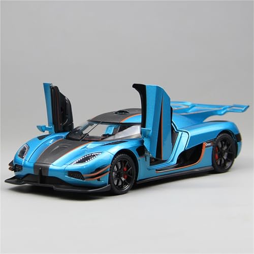 ZHRDWE Modellauto Metall 1:24 Für Koenigsegg Legierung Diecast Auto Modell Erwachsene Audiophile Junge Display(Blau) von ZHRDWE