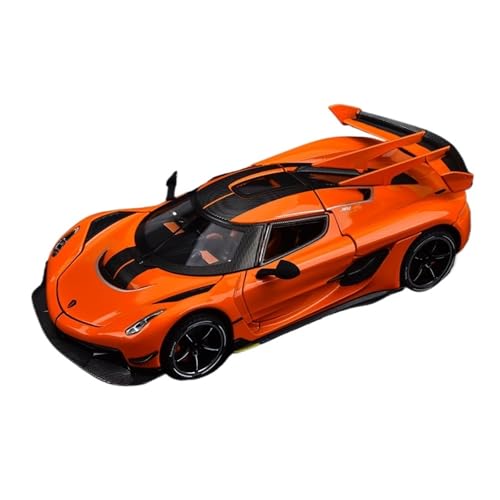 ZHRDWE Modellauto Metall 1:24 Für Koenigsegg Legierung Druckguss ModelToy Rennen Auto Spielzimmer Outdoor Spaß(Orange) von ZHRDWE