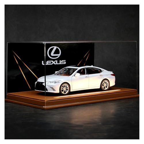 ZHRDWE Modellauto Metall 1:24 Für Lexus ES300 Acryl Display Box Große Luxus Executive Limousine Legierung Metall Druckguss Auto Modell(White) von ZHRDWE