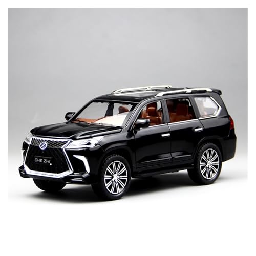 ZHRDWE Modellauto Metall 1:24 Für Lexus LX570 Legierung Modell Auto Spielzeug Sammlung Für Jungen Indoor Und Outdoor Spiel Autos(Schwarz) von ZHRDWE