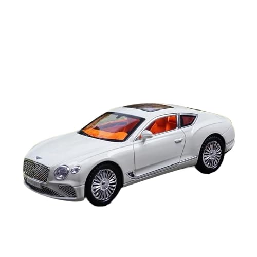 ZHRDWE Modellauto Metall 1:24 Für Liebhaber Und Sammler Von Continental GT-Druckguss-Modellautos! Spielzeugauto(White) von ZHRDWE