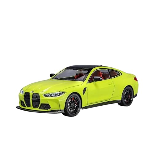 ZHRDWE Modellauto Metall 1:24 Für M4 G82 Coupé Legierung Sport Druckguss Metall Fahrzeuge Auto Modell Spielzimmer Outdoor Spaß Spielzeug Geschenk Sammlung Spielzeugauto(Grün) von ZHRDWE