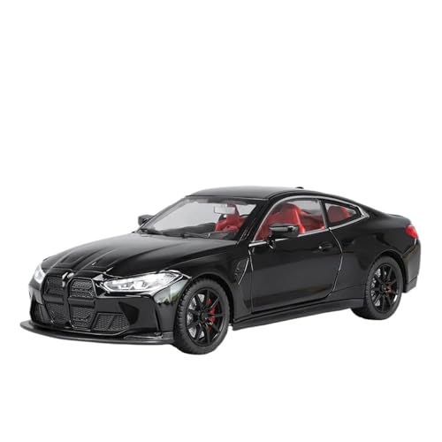 ZHRDWE Modellauto Metall 1:24 Für M4 G82 Coupé Sportwagen Legierung Automodell Druckguss Spielzeugfahrzeug Mit Sound Weihnachtsgeburtstagsgeschenk Spielzeugauto(Schwarz) von ZHRDWE