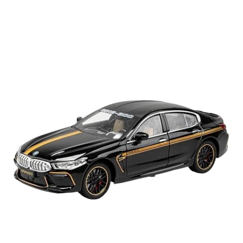 ZHRDWE Modellauto Metall 1:24 Für M8 MANHART Supercar Diecast Metall Modell Offene Tür Pull Back Spielzeugautos Mit Licht Und Sound Geschenk Spielzeugauto(Schwarz) von ZHRDWE