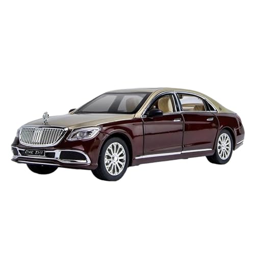 ZHRDWE Modellauto Metall 1:24 Für Maybach S600 Druckguss Spielzeug Autos Modell Spielzeug Hobbies Geschenk Spielzeugauto(Rot) von ZHRDWE