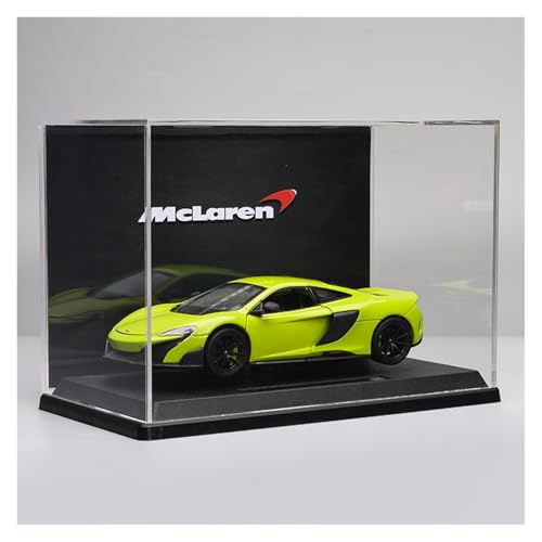 ZHRDWE Modellauto Metall 1:24 Für McLaren 675LT Supercar Statische Fahrzeug Modell Spielzeug Desktop Ornament Geschenk(Green-B) von ZHRDWE