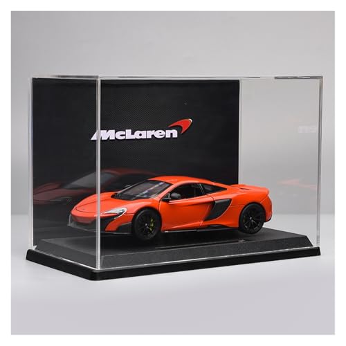 ZHRDWE Modellauto Metall 1:24 Für McLaren 675LT Supercar Statische Fahrzeug Modell Spielzeug Desktop Ornament Geschenk(Orange-A) von ZHRDWE