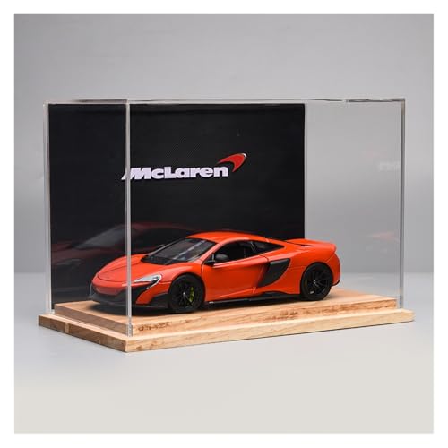 ZHRDWE Modellauto Metall 1:24 Für McLaren 675LT Supercar Statische Fahrzeug Modell Spielzeug Desktop Ornament Geschenk(Orange-B) von ZHRDWE
