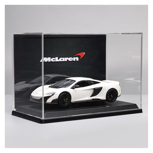 ZHRDWE Modellauto Metall 1:24 Für McLaren 675LT Supercar Statische Fahrzeug Modell Spielzeug Desktop Ornament Geschenk(White-A) von ZHRDWE