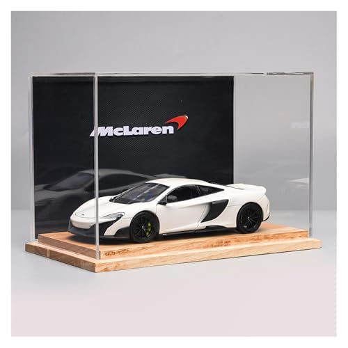 ZHRDWE Modellauto Metall 1:24 Für McLaren 675LT Supercar Statische Fahrzeug Modell Spielzeug Desktop Ornament Geschenk(White-B) von ZHRDWE