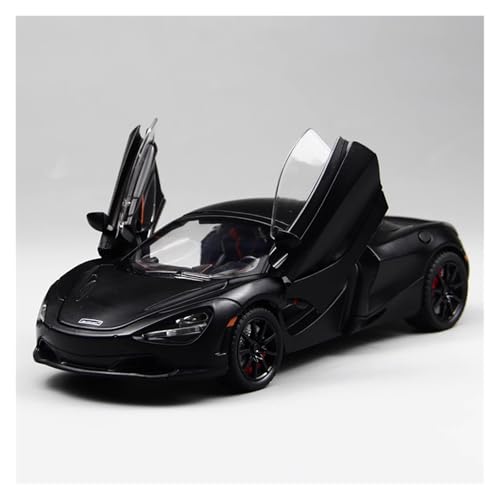 ZHRDWE Modellauto Metall 1:24 Für McLaren 720S Legierung Druckguss Fahrzeugmodell Supersportwagen Indoor Und Outdoor Spiel Hobby Spielzeug(Schwarz) von ZHRDWE