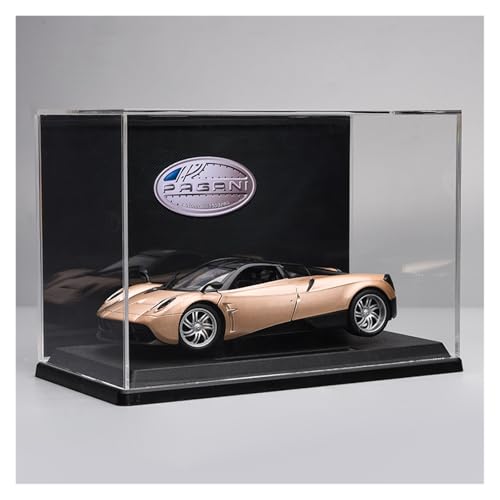 ZHRDWE Modellauto Metall 1:24 Für Pagani Legierung Statische Druck Auto Spielzeug Modell Dekoration Urlaub Geschenk Sammlung(Gold-B) von ZHRDWE
