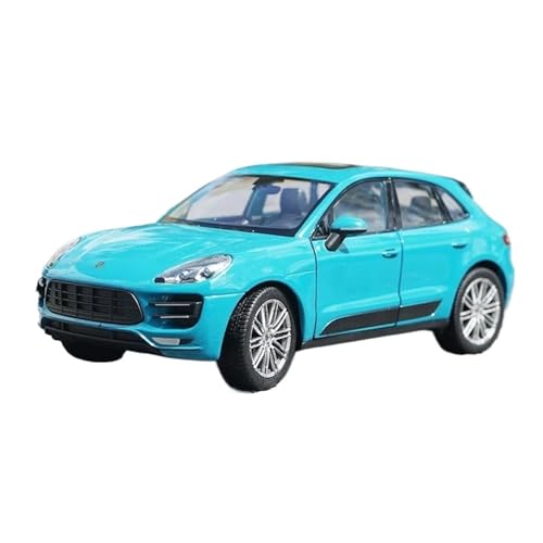 ZHRDWE Modellauto Metall 1:24 Für Porsche Macan SUV Sammler Diecast Modell Auto Spielzeug Fahrzeuge Jungen Und TeensGift Spielzeugauto(Bleu) von ZHRDWE