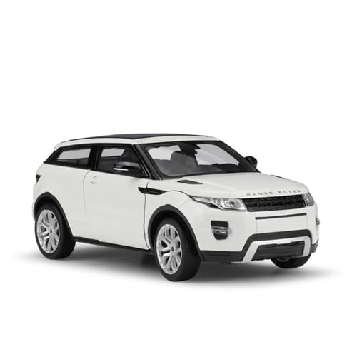 ZHRDWE Modellauto Metall 1:24 Für Range Rover Evoque SUV Spielzeugautomodell Druckgussmetall Miniaturfahrzeuge Spielzeug Und Spiele Sammlergeschenke Spielzeugauto(White) von ZHRDWE