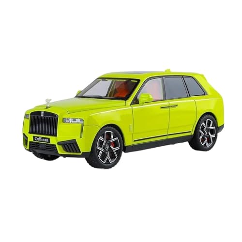 ZHRDWE Modellauto Metall 1:24 Für Rolls Royce Cullinan SUV Volle Tür Offene Legierung Diecast Spielzeug Auto Modell Fahrzeug Authentische Details Spielzeugauto(Grün) von ZHRDWE