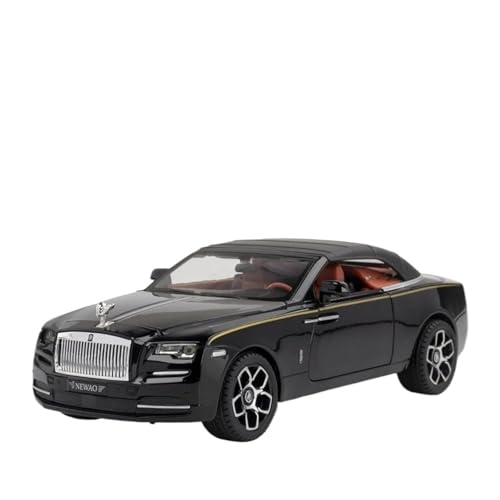 ZHRDWE Modellauto Metall 1:24 Für Rolls-Royce Dawn Spofec Legierung Druckguss Spielzeug Auto Modell Entdeckung Spiel Ornament Geschenk Spielzeugauto(Schwarz) von ZHRDWE