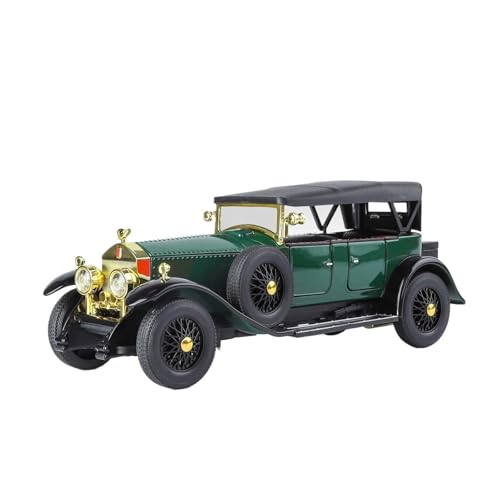 ZHRDWE Modellauto Metall 1:24 Für Rolls-Royce Phantom Legierung Druckguss Retro Auto Modell Desktop Ornament Spielzeug Geschenk Spielzeugauto(Grün) von ZHRDWE