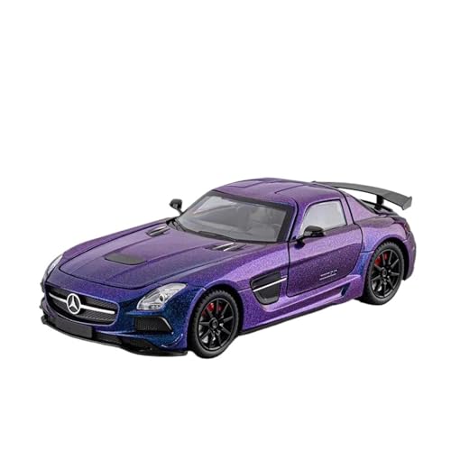 ZHRDWE Modellauto Metall 1:24 Für SLS Druckguss-Metallmodell Spielzeugauto Geschenk Für Jungen Und Jugendliche Spielzeugauto(Purple) von ZHRDWE