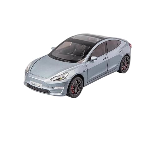 ZHRDWE Modellauto Metall 1:24 Für Tesla 3 Legierung Automodell Jungen Und Jugendliche Hobby Spielzeug Spielzeugauto(Blau) von ZHRDWE