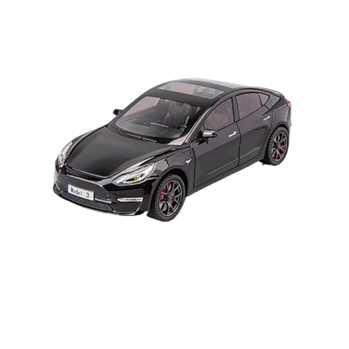 ZHRDWE Modellauto Metall 1:24 Für Tesla 3 Legierung Automodell Jungen Und Jugendliche Hobby Spielzeug Spielzeugauto(Schwarz) von ZHRDWE