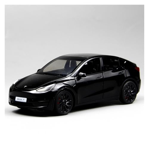 ZHRDWE Modellauto Metall 1:24 Für Tesla Model Y Diecast Metall Spielzeug Fahrzeuge Modell Auto Jungen Indoor Und Outdoor Spiel Autos(Schwarz) von ZHRDWE
