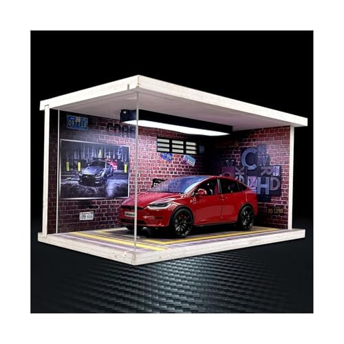 ZHRDWE Modellauto Metall 1:24 Für Tesla Modell X Druckguss Auto Garage Vitrine Sammlerstücke Fahrzeug Hobby Ornamente Urlaub Freund(Rot) von ZHRDWE