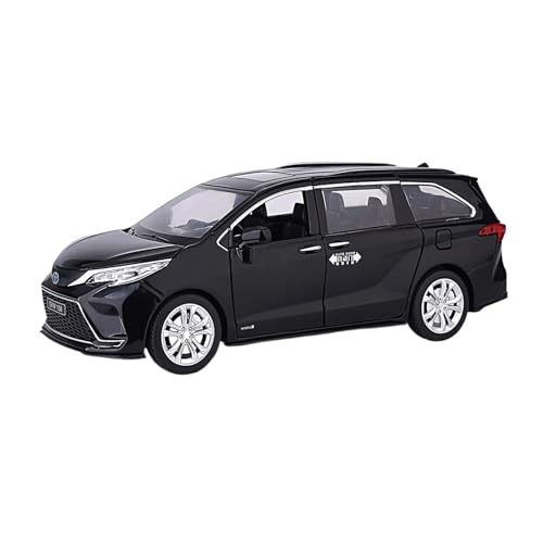 ZHRDWE Modellauto Metall 1:24 Für Toyota Senna Kommerziellen Fahrzeug Grevia Legierung Auto Modell Junge Spielzeug Geschenk Sammlung Display(Schwarz) von ZHRDWE