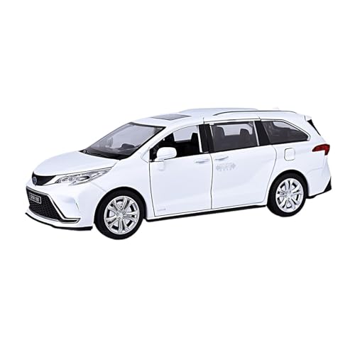 ZHRDWE Modellauto Metall 1:24 Für Toyota Senna Kommerziellen Fahrzeug Grevia Legierung Auto Modell Junge Spielzeug Geschenk Sammlung Display(White) von ZHRDWE