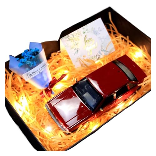ZHRDWE Modellauto Metall 1:24 Für Volkswagen Santana Modell Spielzeug Auto Sammlerstücke Hobby Ornamente Urlaub Geschenke Für Freund(Rot) von ZHRDWE