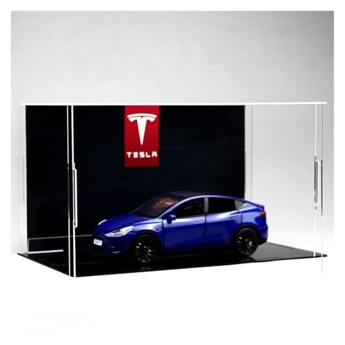 ZHRDWE Modellauto Metall 1:24 for Tesla Model Y Clear Acrylic Diecast Metal Model Car Toy Vehicles(Blau) von ZHRDWE