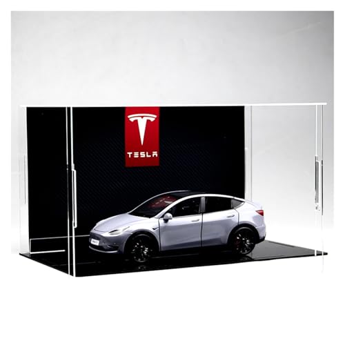 ZHRDWE Modellauto Metall 1:24 for Tesla Model Y Clear Acrylic Diecast Metal Model Car Toy Vehicles(Gray) von ZHRDWE