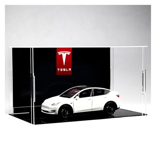 ZHRDWE Modellauto Metall 1:24 for Tesla Model Y Clear Acrylic Diecast Metal Model Car Toy Vehicles(White) von ZHRDWE
