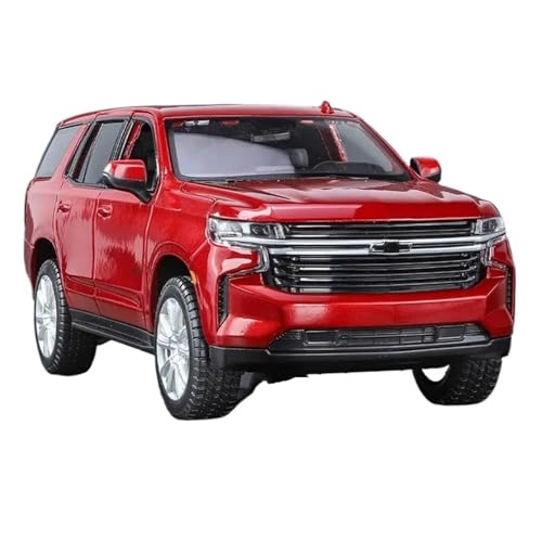 ZHRDWE Modellauto Metall 1:26 Für Tahoe SUV 2021 Legierung Automodell Druckguss Metall Spielzeugauto Simulation Spiel Sammlung Geschenk Spielzeugauto(Rot) von ZHRDWE