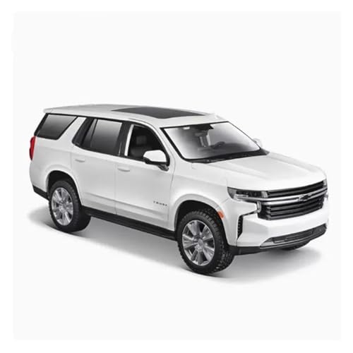 ZHRDWE Modellauto Metall 1:26 Für Tahoe SUV 2021 Legierung Automodell Druckguss Metall Spielzeugauto Simulation Spiel Sammlung Geschenk Spielzeugauto(White) von ZHRDWE