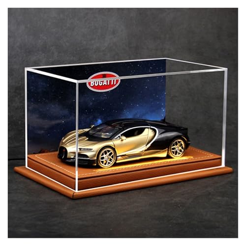 ZHRDWE Modellauto Metall 1:32 Für Bugatti Tourbillon Alloy Super-Luxus-Sportwagenmodell Mit Licht Und Displaybox Im Lederhintergrund(Beige) von ZHRDWE