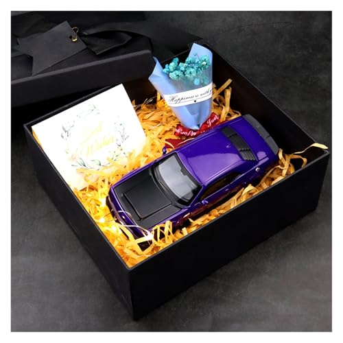 ZHRDWE Modellauto Metall 1:32 Für Dodge Challenger SRT Hellcat Redeye Legierung Metall Auto Spielzeug Modell Weihnachten Geschenke Urlaub(Purple) von ZHRDWE