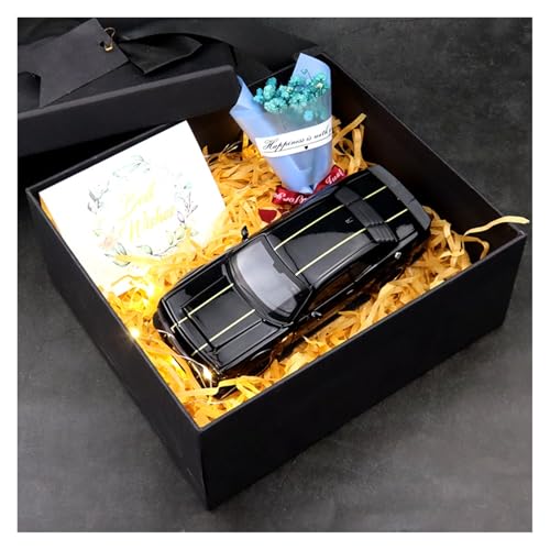 ZHRDWE Modellauto Metall 1:32 Für Dodge Challenger SRT Hellcat Redeye Legierung Metall Auto Spielzeug Modell Weihnachten Geschenke Urlaub(Schwarz) von ZHRDWE